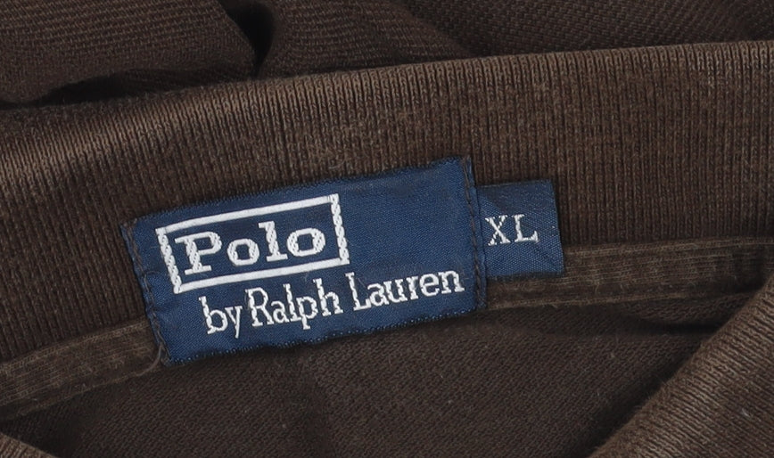 Ralph Lauren Men's Brown Polo XL Short Sleeve