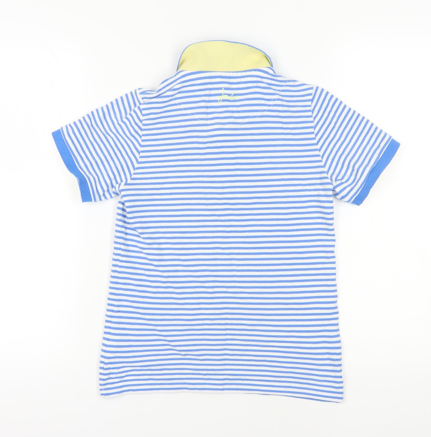 Joules Boys Blue Striped Polo Shirt 11-12 Years