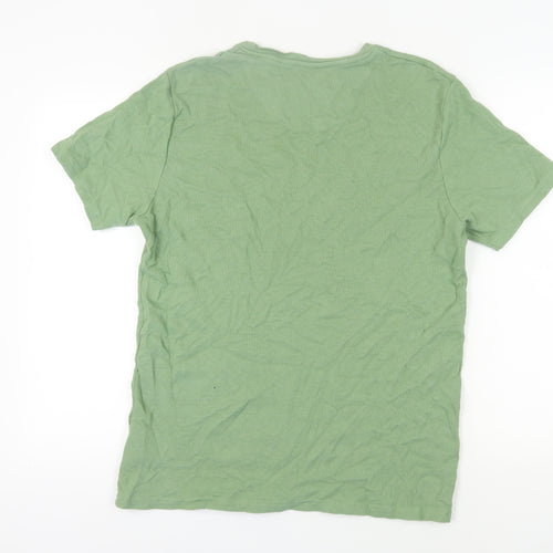 Brave Soul Men's Green T-Shirt XL Cotton Casual