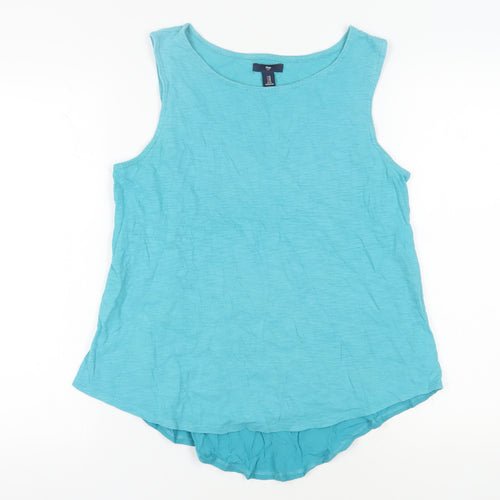 Gap Women's Blue Tank Top Size M Round Neck