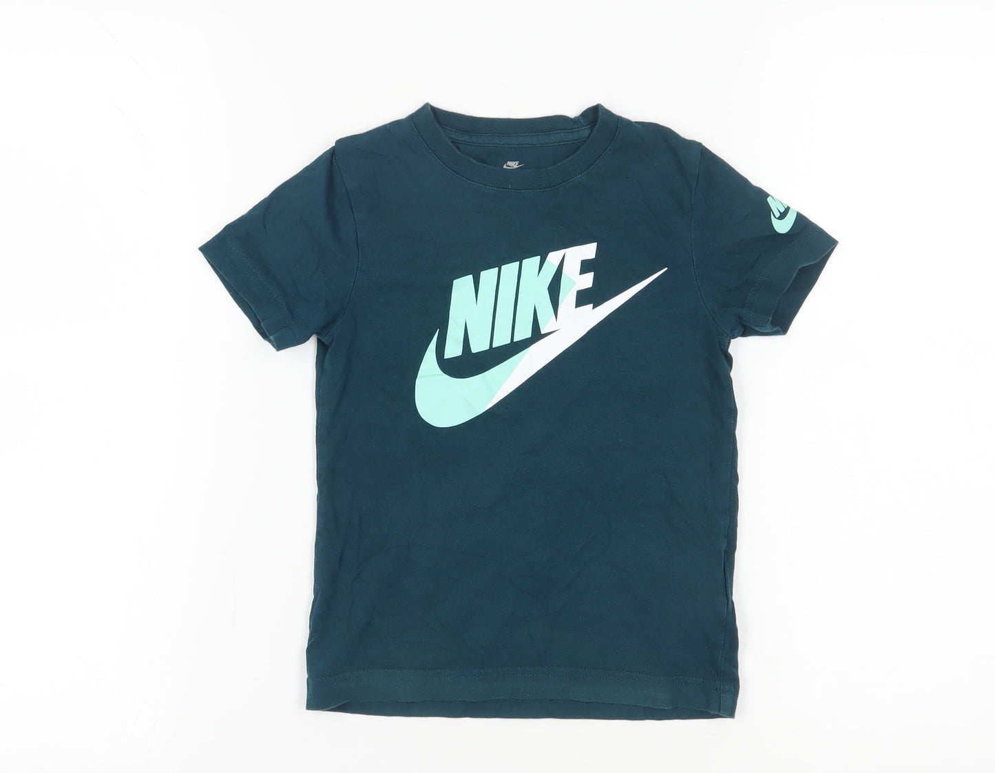 Nike Boys Blue Athletic Logo T-Shirt 6 Years