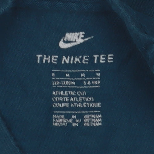 Nike Boys Blue Athletic Logo T-Shirt 6 Years