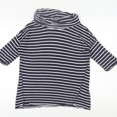 Gap Women's Blue Striped Jersey Blouse XS