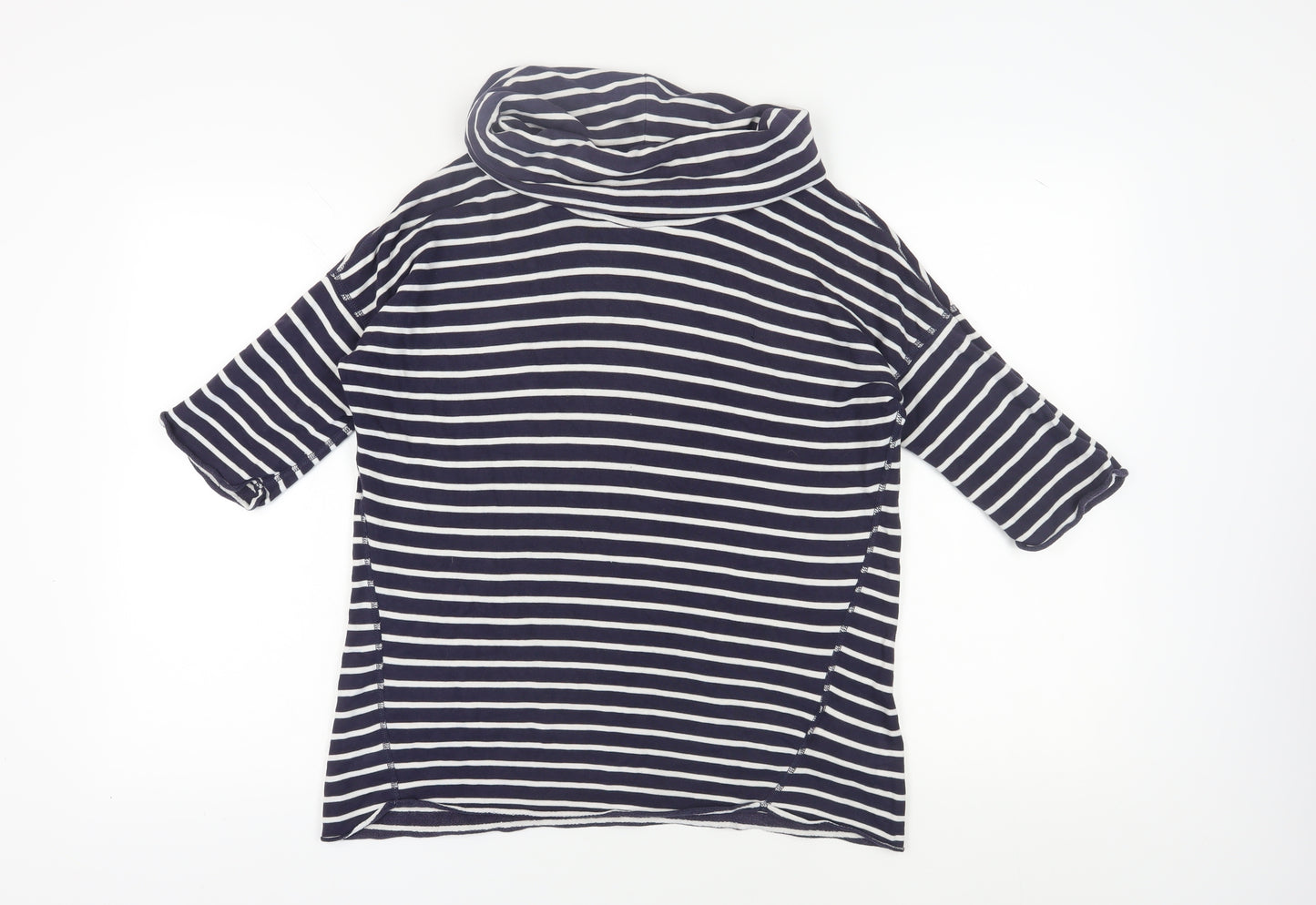 Gap Women's Blue Striped Jersey Blouse XS