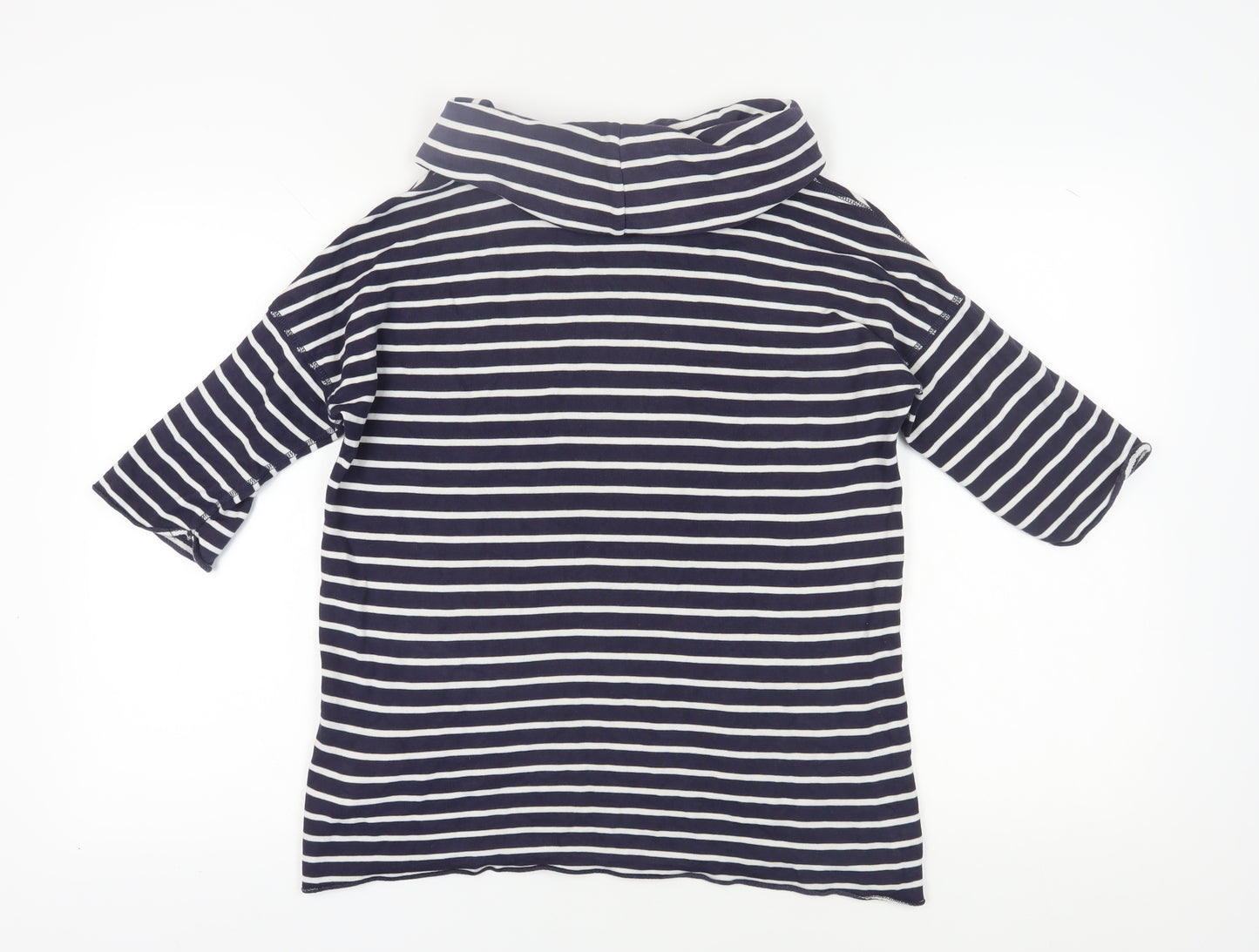 Gap Women's Blue Striped Jersey Blouse XS