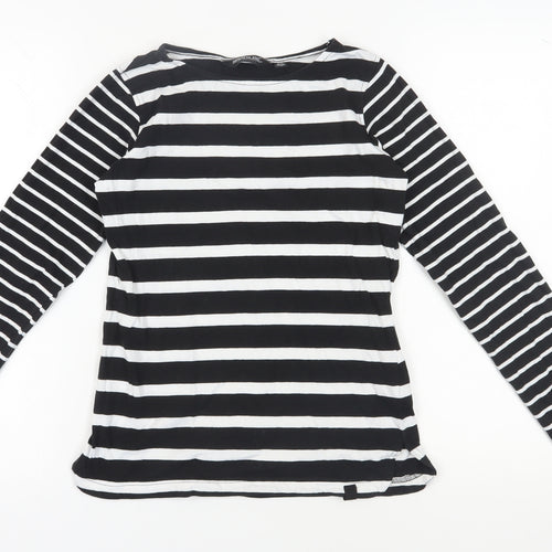Regatta Women's Black Striped Long Sleeve T-Shirt