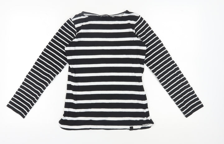 Regatta Women's Black Striped Long Sleeve T-Shirt