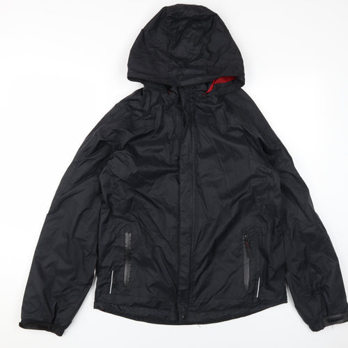 The Kit Men's Black XS Hooded Windbreaker Jacket
