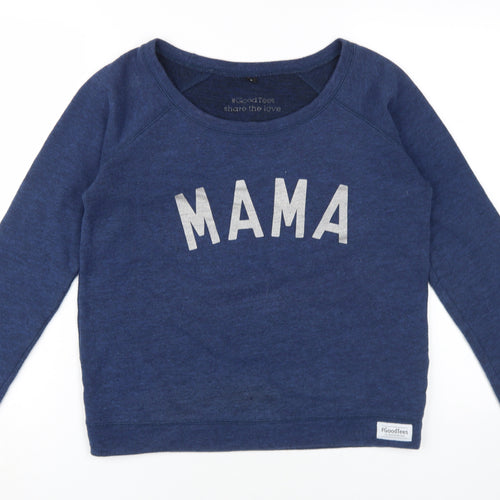 #GoodTees Women's Blue Pullover Sweatshirt - Size S