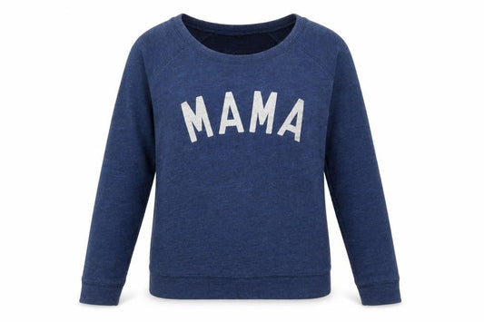 Front view of #GoodTees Women's Blue Pullover Sweatshirt -, size S