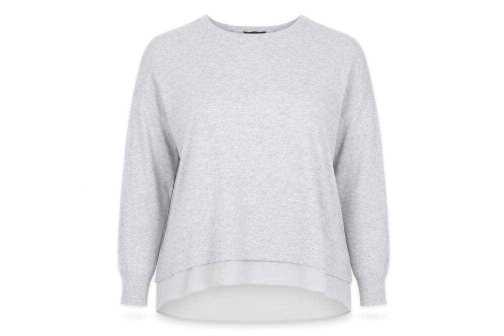 Front view of Marks & Spencer Women's Grey jumper, size 14