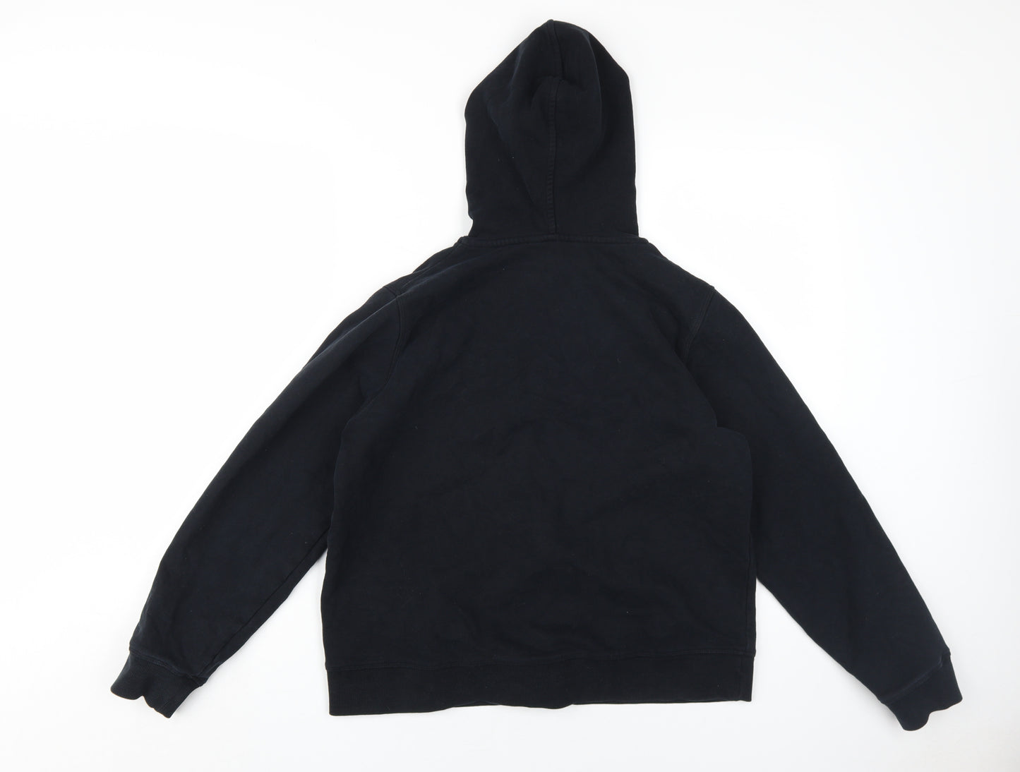 Marks and Spencer Black Unisex Zip Hoodie M