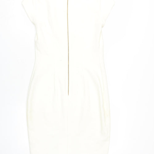 Almari Women’s Ivory Bodycon Dress - Size 10