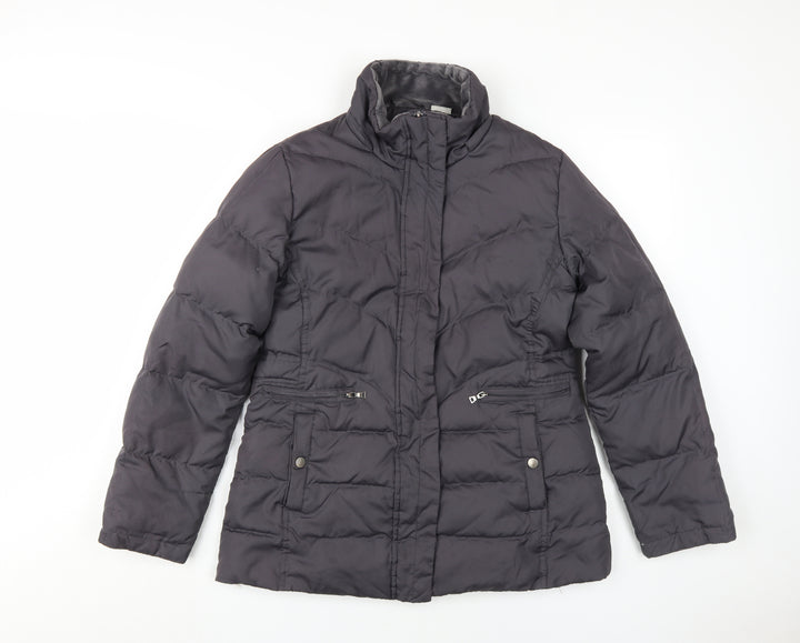 Larry Levine Women's Black Puffer Jacket M Winter Casual