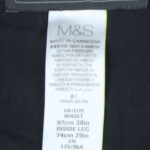 Marks & Spencer Men's Black Dress Pants 38 - Business Casual