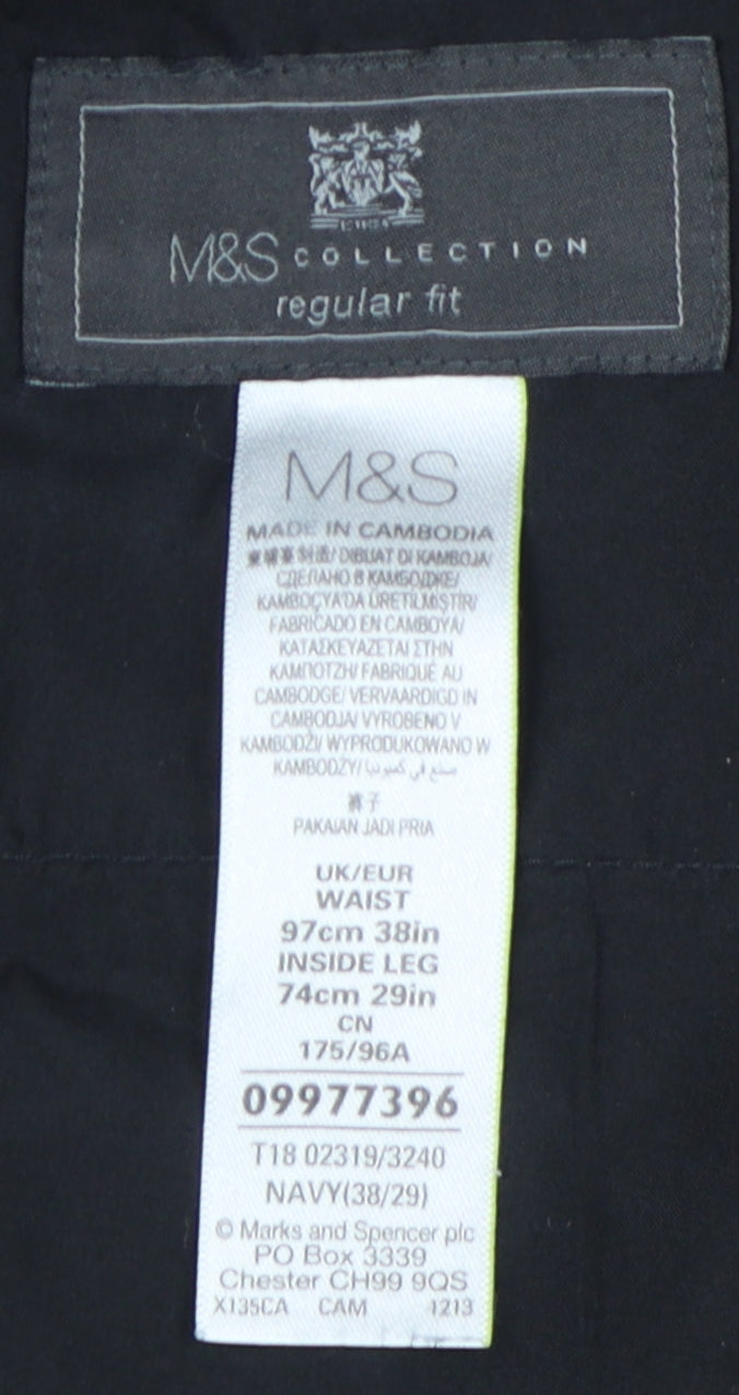 Marks & Spencer Men's Black Dress Pants 38 - Business Casual