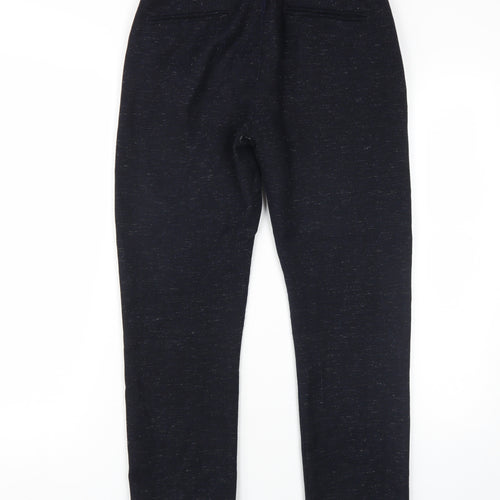 H&M Men's Black Regular Fit Wool Blend Dress Pants