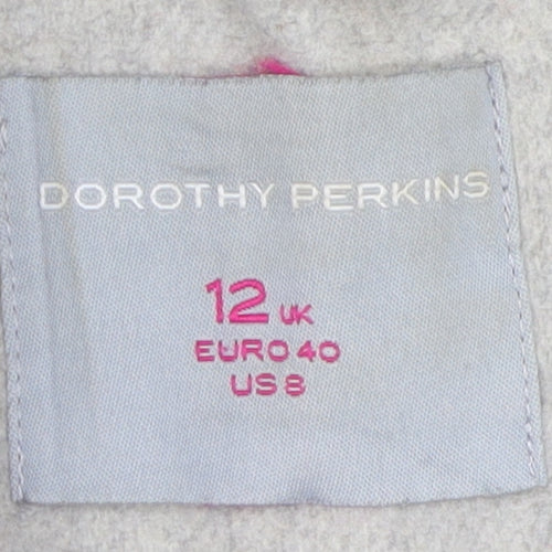 Dorothy Perkins Women's Beige Belted Overcoat Size 12