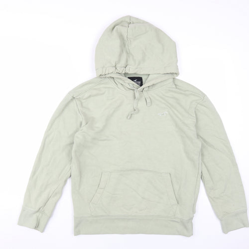 Hollister Green Hooded Pullover XS Unisex