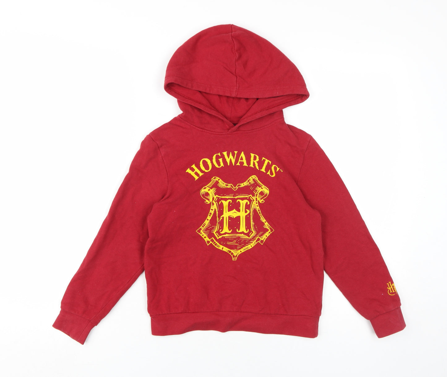 Harry Potter Boys Red Hogwarts Pullover Hoodie 7-8 Years