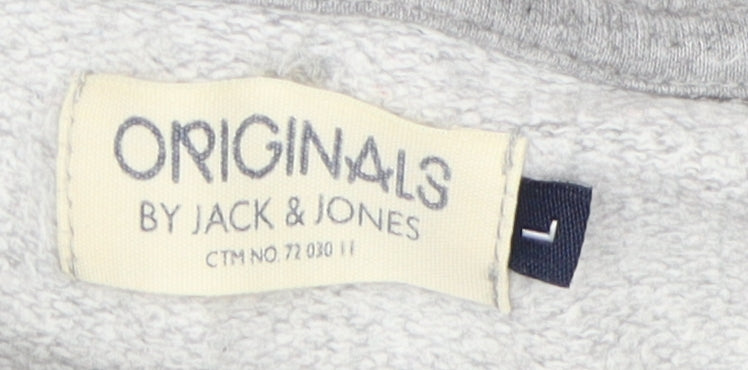 Jack & Jones Men's Grey Pullover Sweatshirt L