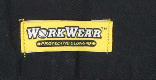 WorkWear Men's Black Cargo Trousers Size 36