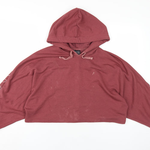 MP Unisex Red Hoodie M with Logo and Drawstring
