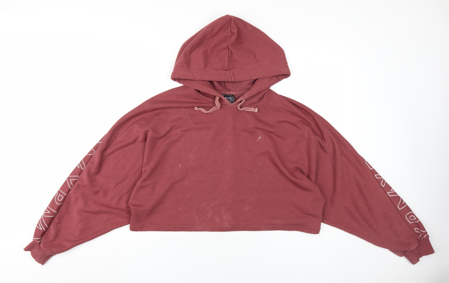 MP Unisex Red Hoodie M with Logo and Drawstring