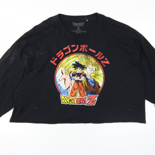 Dragon Ball Z Unisex Black Cropped T-Shirt 3XL