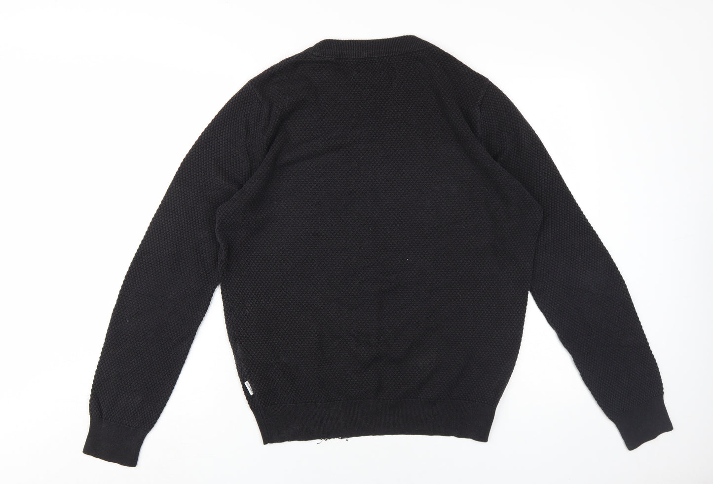 Shore Leave Men's Black Pullover Jumper, S, Crew Neck