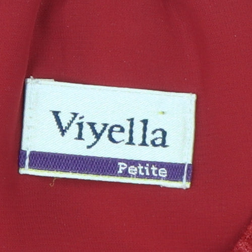 Viyella Women’s Red Petite Midi Pencil Skirt Size 14