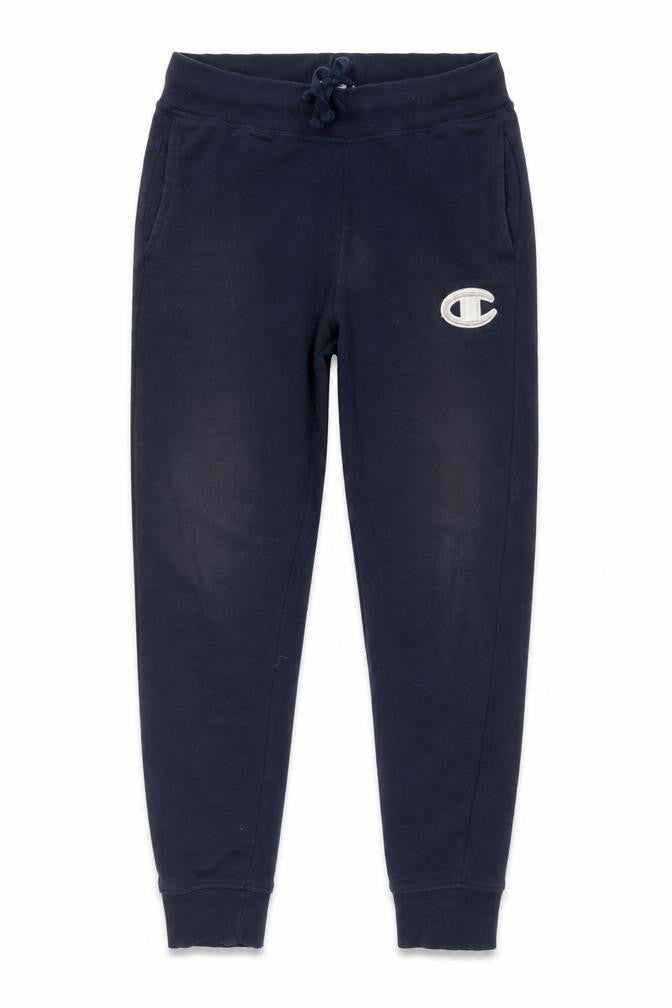 Front view of Champion Men's Blue Jogger Trousers M
