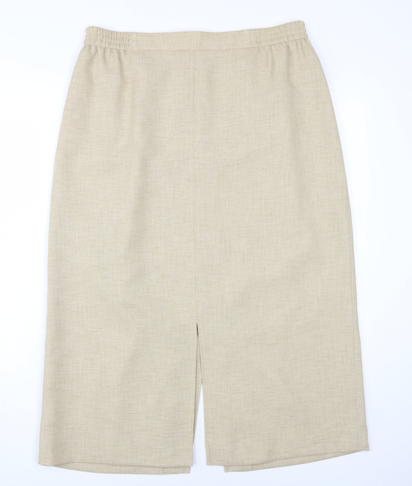 Viyella Women's Beige Knee Length Pencil Skirt Size 16
