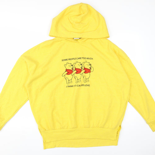 Disney Women's Yellow Winnie the Pooh Hoodie, Size L