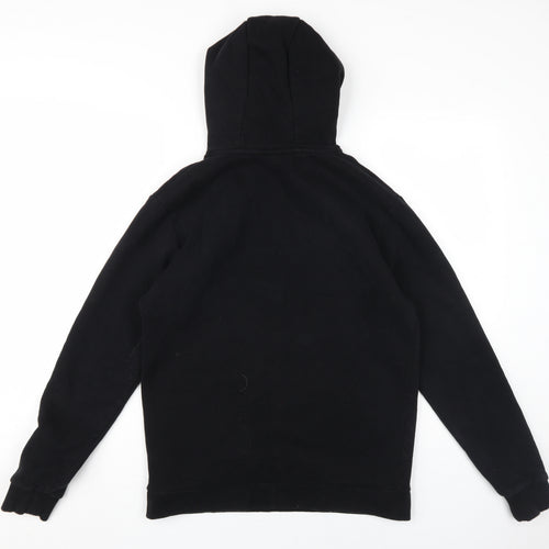 MP Men's Black Hoodie, Size S, Logo Accent, Fleece Pullover