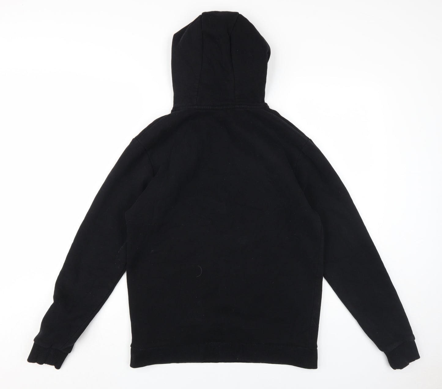 MP Men's Black Hoodie, Size S, Logo Accent, Fleece Pullover