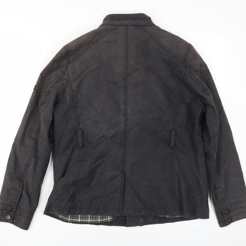 Ben Sherman Men's Black Military Cotton Jacket L