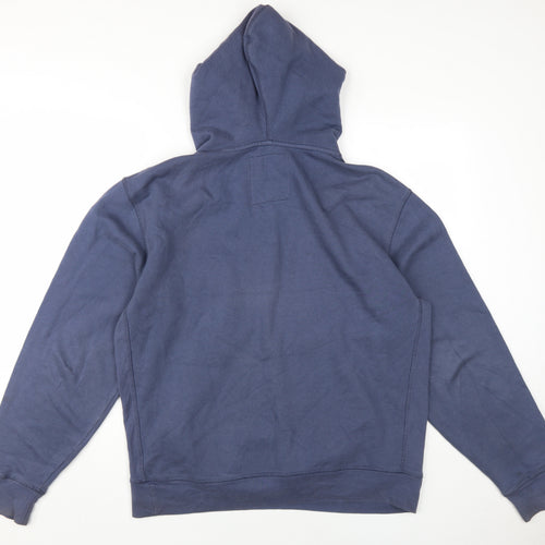Ocean Drive Men's Blue Hoodie L Pullover with Logo