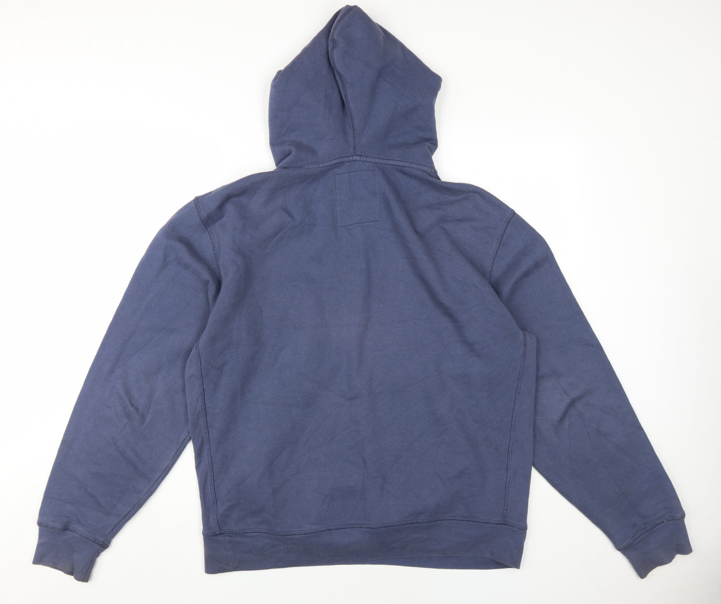 Ocean Drive Men's Blue Hoodie L Pullover with Logo