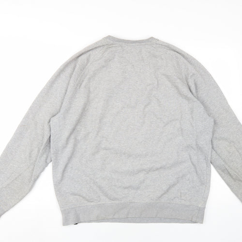 Hurley Men's Grey Crew Neck Logo Sweatshirt L