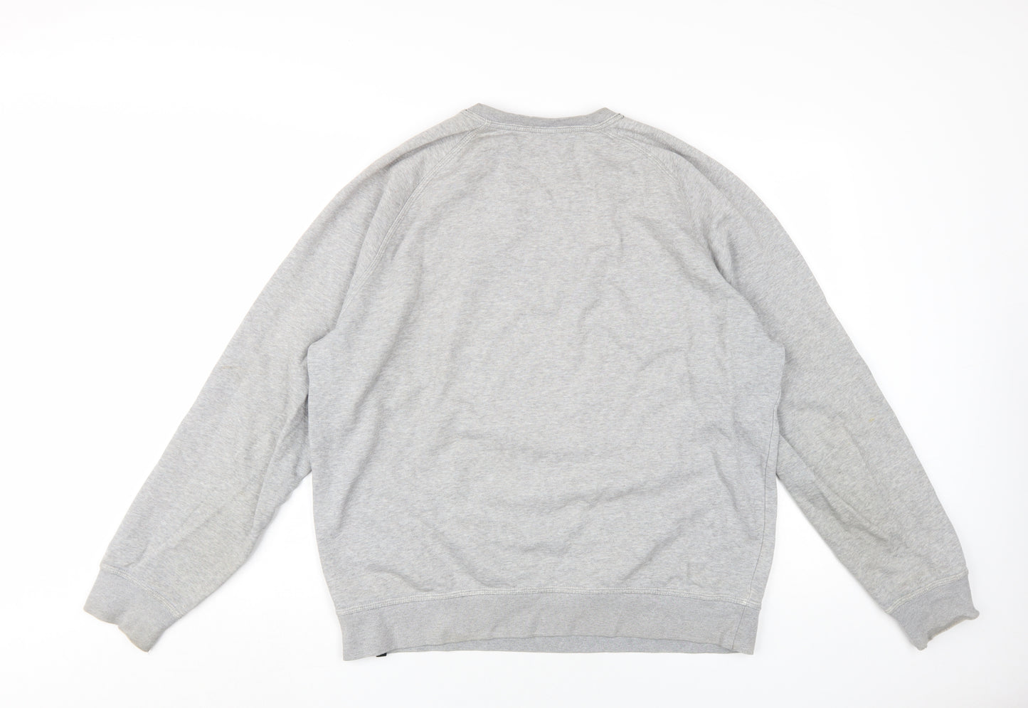 Hurley Men's Grey Crew Neck Logo Sweatshirt L