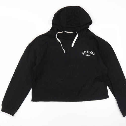 Everlast Women's Black Hoodie Size 12 Polyester Logo