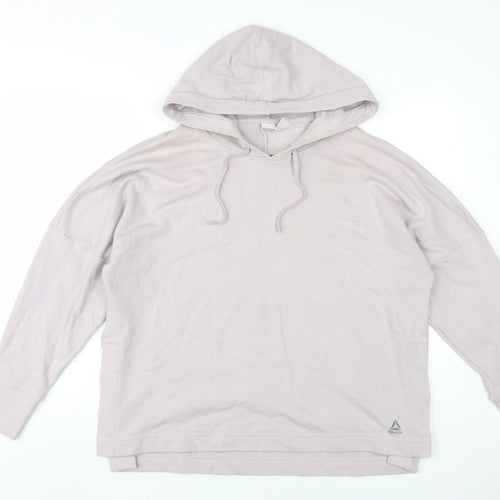Reebok Women’s Ivory Pullover Hoodie - Small, Hooded & Lightweight
