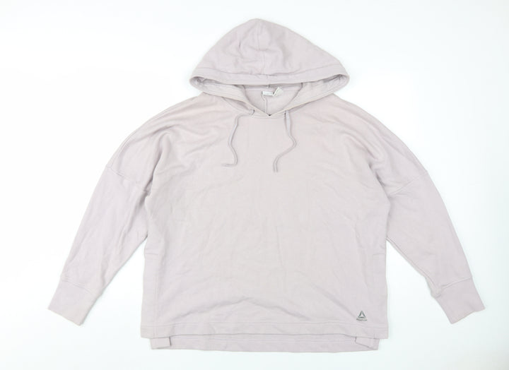 Reebok Women’s Ivory Pullover Hoodie - Small, Hooded & Lightweight
