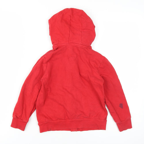 Marvel Spider-Man Boys Red Full Zip Hoodie, 5-6 Years