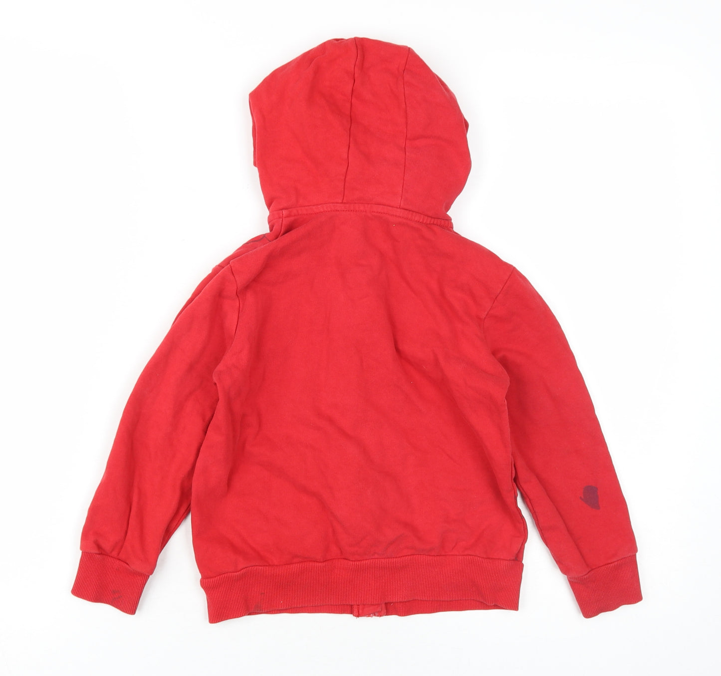 Marvel Spider-Man Boys Red Full Zip Hoodie, 5-6 Years