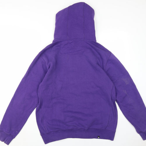 DC Men's Purple Pullover Hoodie Size L with Logo