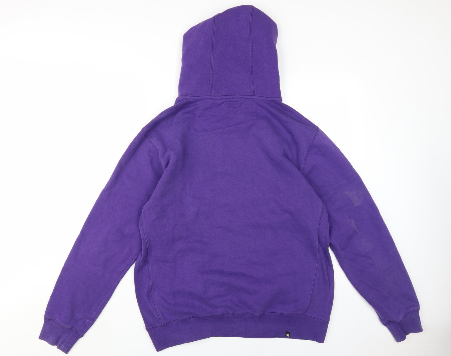 DC Men's Purple Pullover Hoodie Size L with Logo