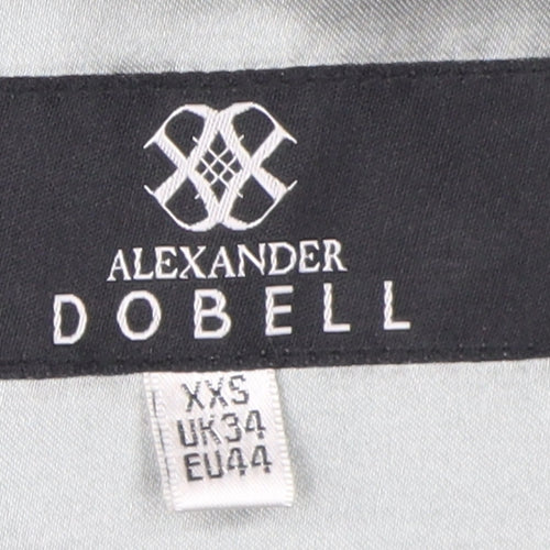 Alexander Dobell Men's Silver Suit Waistcoat 34R