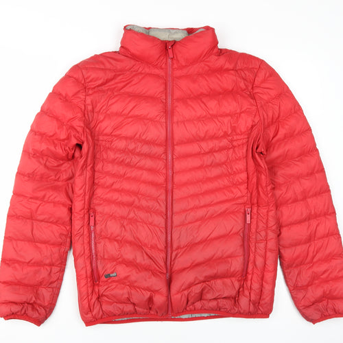 Surfanic Women's Red Insulated Puffer Jacket, Size L